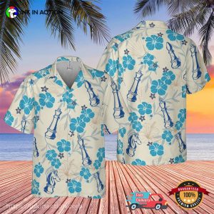 Chess Pieces And Hibiscus Flower Hawaiian Shirt
