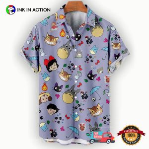 Chibi Studio Ghibli Characters Aloha Shirt