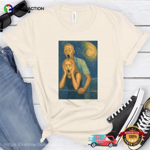 Coldplay Concert Cheating Scandal Funny Van Gogh Scream Tee 3