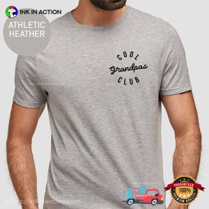 Cool Grandpas Club Pocket T-shirt, Best Grandparent Presents