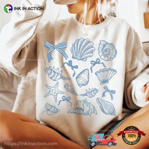 Coquette Seashell Summer Beach Vibes Shirt