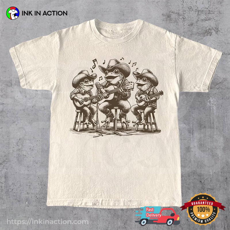 Cowboy Frog Band Vintage Country Toad Shirt Cowboy Frog Band Vintage Country Toad Shirt