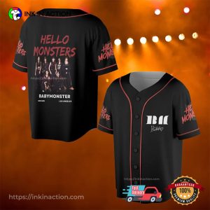 Custom Babymonster Hello Monster World Tour Baseball Jersey