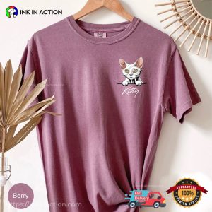 Custom Cat And Name Comfort Colors T-shirt