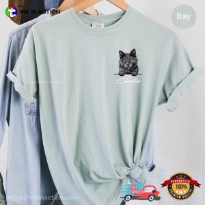Custom Cat And Name Comfort Colors T shirt 2