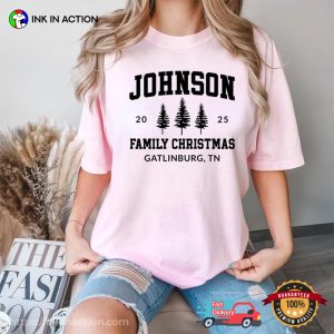 Custom Name And Home Family Christmas 2025 Comfort Colors T shirt 3