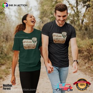 Custom National Park Sign Family's Advanture Retro Comfort Colors T shirt 3