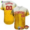 Custom Pattern Design Bubble Of Beer Baseball Jersey