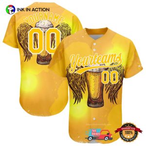 Custom Coors Banquet Beer Baseball Jersey