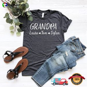 Customized happy grandparents day Comfort Colors Tee 2
