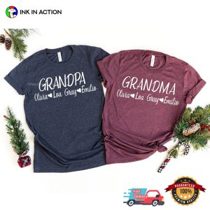 Customized Happy Grandparents Day Comfort Colors Tee