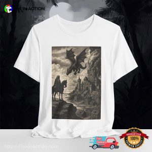 Dark Fantasy Medieval Dragon Knight Unisex T-shirt