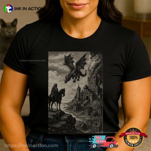 Dark Fantasy Medieval Dragon Knight Unisex T-shirt