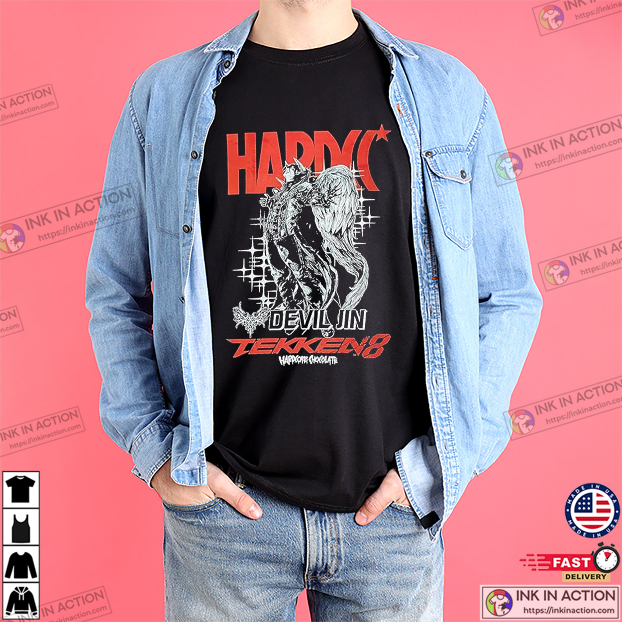 Devil Jin Hardcore Chocolate Tekken 8 Gaming T-shirt Devil Jin Hardcore Chocolate Tekken 8 Gaming T-shirt