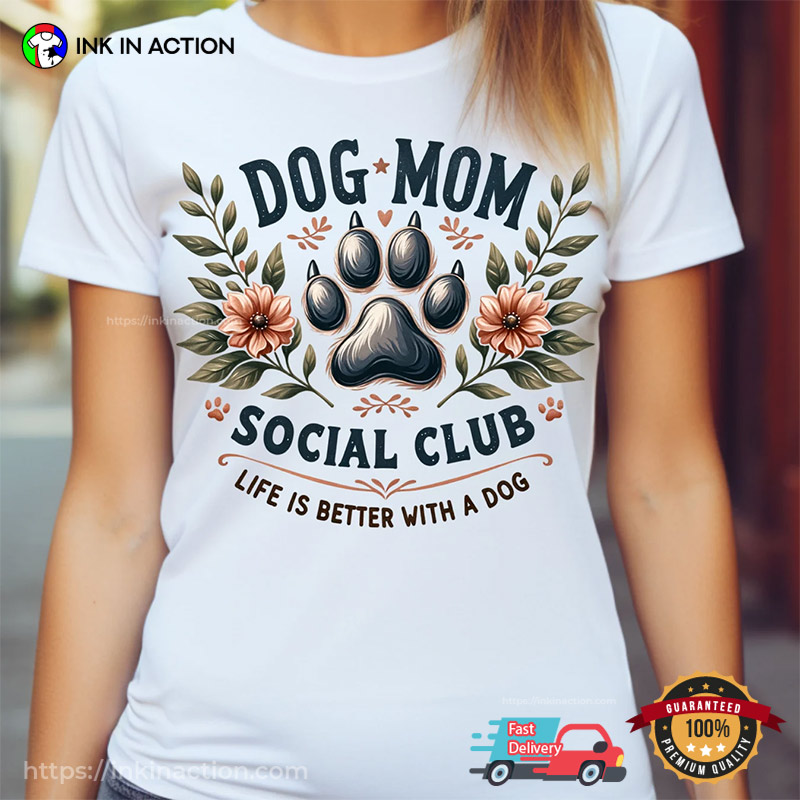Dog Mom Social Club Paw Lovers Tee Dog Mom Social Club Paw Lovers Tee