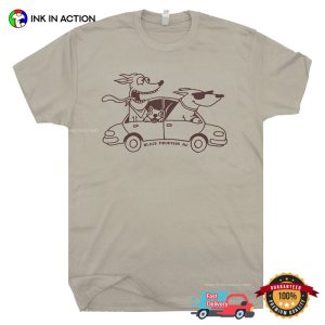 Dog Road Trip Funny Dogs Car T shirt 3
