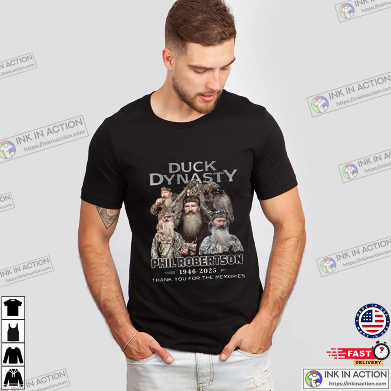 Duck Dynasty Phil Robertson 2025 Memories T-Shirt Duck Dynasty Phil Robertson 2025 Memories T-Shirt