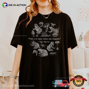 Edgar Allan Poe Quote Frog Lover Comfort Colors Tee 2