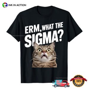 Erm What A Sigma Cute Cat Meme Shirt 3
