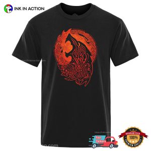 Fenrir wolf Norse mythology T shirt 3