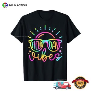 Field Day Vibes Teacher Colors Sunglass T-shirt