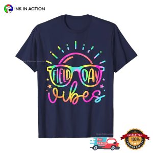 Field Day Vibes Teacher Colors Sunglass T shirt 2