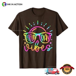 Field Day Vibes Teacher Colors Sunglass T shirt 3