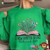 Floral Book A New Chapter Begins Retired 2025 Teacher Retirement T-shirt