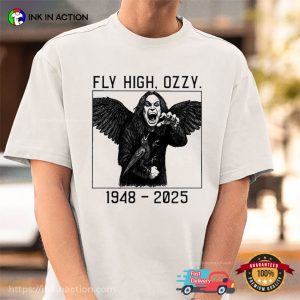 Fly High Ozzy 1948 2025 RIP Ozzy Osbourne Shirt