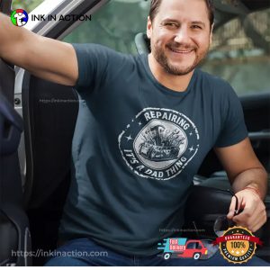 Funny Dad Repairman Mechanic Blue Collar Shirt