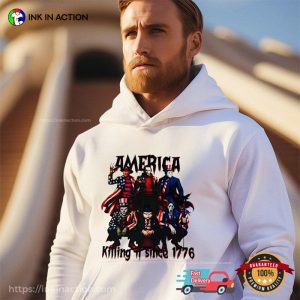 Gangster killer America killin it since 1776 shirt 1