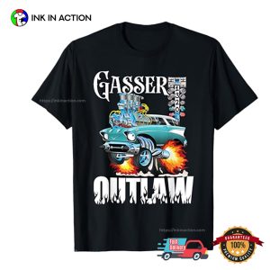 Gasser Outlaw Class Vintage Drag Racing Race Car T-Shirt