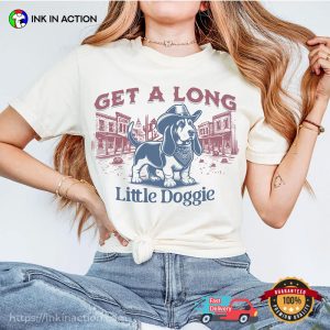 Get A Long Little Doggie Basset Hound Comfort Color T-shirt