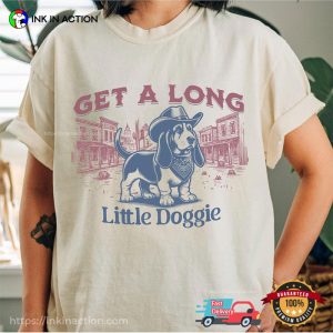 Get A Long Little Doggie Basset Hound Comfort Color T-shirt