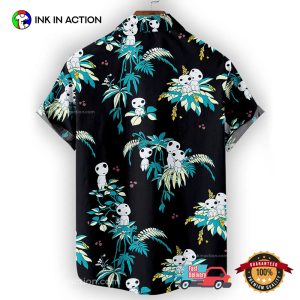 Ghibli Forest Spirit Button Up Kodama Hawaiian Shirt