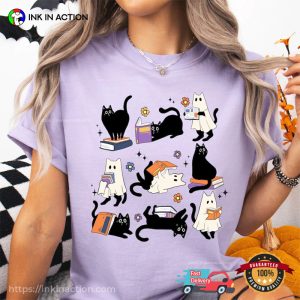 Ghost Black Cat Bookish Comfort Colors T-shirt Ghost Black Cat Bookish Comfort Colors T-shirt
