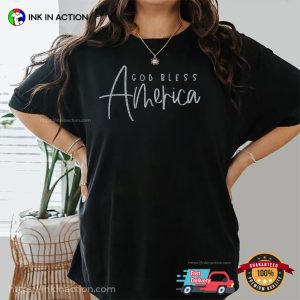 God Bless America Patriotic Comfort Colors Tee God Bless America Patriotic Comfort Colors Tee