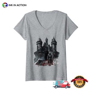 Gothic Knight and Castle Medieval Fantasy Unisex T shirt 2