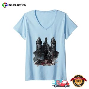 Gothic Knight and Castle Medieval Fantasy Unisex T shirt 3