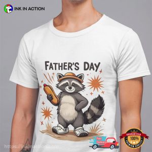 Happy Father’s Day Raccoon Dad T-shirt