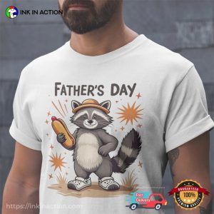 Happy Father’s Day Raccoon Dad T-shirt