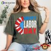 Happy Labor Day America Flag Sunflower Comfort Colors T-shirt