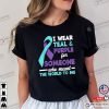 I Wear Teal And Purple For Someone I Love Suicide Prevention T-shirt