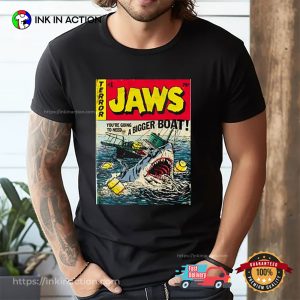 Jaws 1 Edition Comic Book Cover T Shirt 3