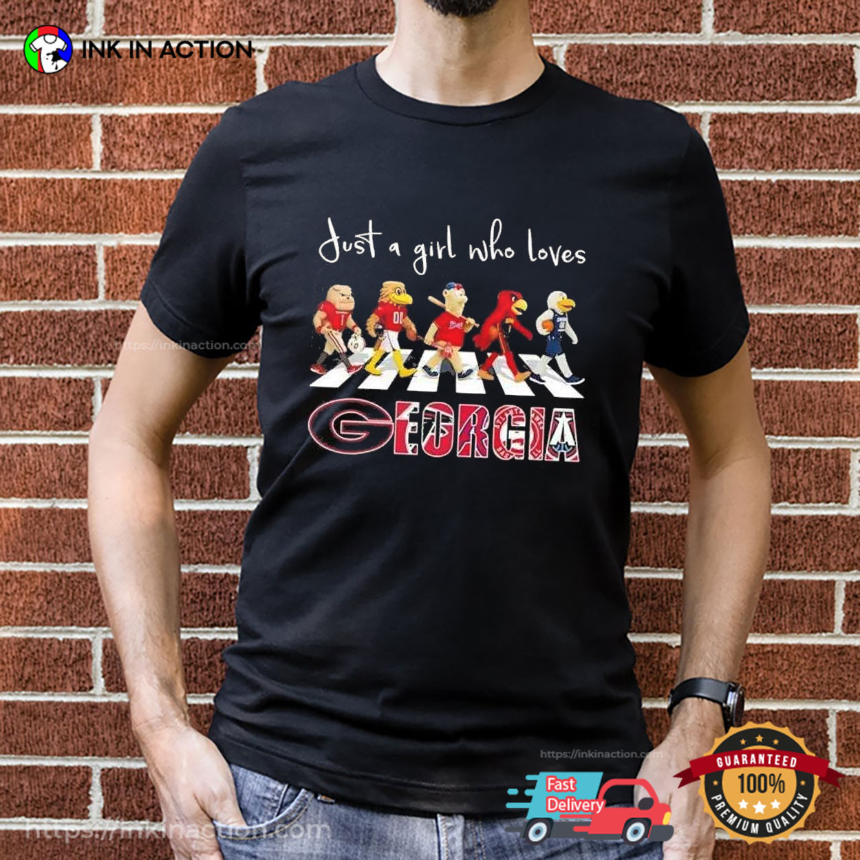 Just A Girl Who Loves Georgia Bulldogs T-shirt Just A Girl Who Loves Georgia Bulldogs T-shirt