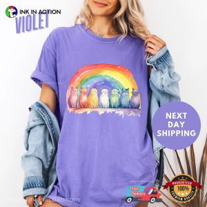 LGBTQ Pride Rainbow Cats Comfort Colors Tee