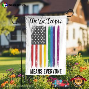 LGBTQ+ We The People Means Everyone America Flag