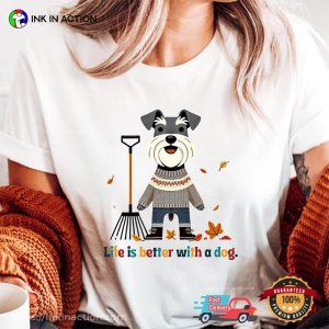 Life Is Better With A Dog Garden Dog Comfort Colors T-shirt