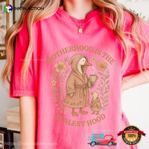 Motherhood is the Realest Hood Silly Goose Mom Comfort Colors T shirt 2