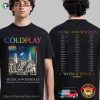 Music Of The Spheres World Tour Coldplay Concerts 2025 Tee